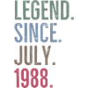 Legend Since July 1988