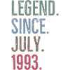 Legend Since July 1993