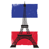 France Paris French Flag