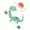 Brachiousaurus Dinosaur Paleontologist Astronaut