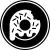 Eating donut
