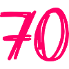 70 ÅR. 70 ÅRS JUBILÆUM. FØDSELSDAG 70 ÅR. 70