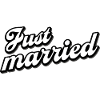 Just married married couple