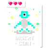 Retro gaming insert coin