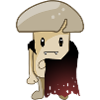 Mushroom vampire Halloween