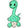 Dinosaures avec bébés dinosaures
