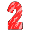 Number 2 Red Pattern
