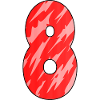 8 Red Pattern