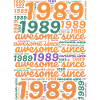 Awesome since 1989 - Retro Birthday