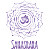 Mandala Om Sahasrara Purple Design
