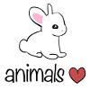 Animals Heart Rabbit Symbol