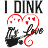 Pickleball Pun Heart Valentines