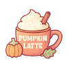 Pumpkin Spice Latte Autumn Drink