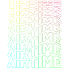 airtime textblock hollow wave rainbow