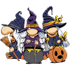 Elfes sorcières d’Halloween