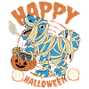 Happy Halloween Dinosaur Pumpkin Pumpkin
