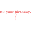 Minimalist birthday gift