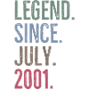 Legende seit Juli 2001