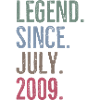 Legend Since July 2009