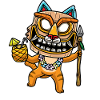 Chat avec Tiki Mask Hawaii