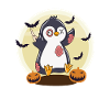 Halloween Zombie Pingouin Halloween