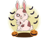 Halloween Zombie Animaux Halloween Lapin