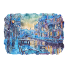 Amsterdam Pays-Bas Aquarelle Dessin d’esquisse