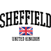 Sheffield UK Distressed Flag
