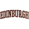 Edinburgh Bogen-Stil Varsity Schriftzug