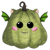Halloween pumpkin green