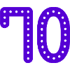 70 ÅR. 70 ÅRS JUBILÆUM. FØDSELSDAG 70 ÅR. 70