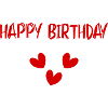 HAPPY BIRTHDAY. HAPPY BIRTHDAY. ANNIVERSARY.