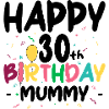 Birthday Burst Letters