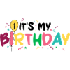 Birthday Burst: Bunte Buchstaben