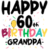 Vibrant Birthday Letters Confetti Theme