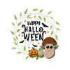 Happy Halloween Browncap Mushroom