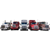 Semi-trailer tractors with long bonnet