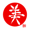 beauty kanji in red