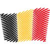 Flag Of Belgium / Tricolour (Scribble)