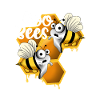Boo bees mit Wabe weiß