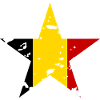 Flag Belgium Star