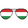 Hungary Hungary Flag Sunglasses Hungarian