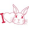 Logo I love bunnys