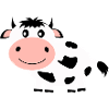 Cow black and white comic