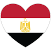 Egypt Flag Heart