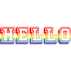 LGBTQI HELLO rainbow tshirt