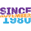 Anniversaire Novembre 1980