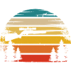 Soleil rétro et chasse -