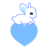 blue heart symbol love