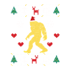 Santasquatch Bigfoot Weihnachtsmann Sasquatch